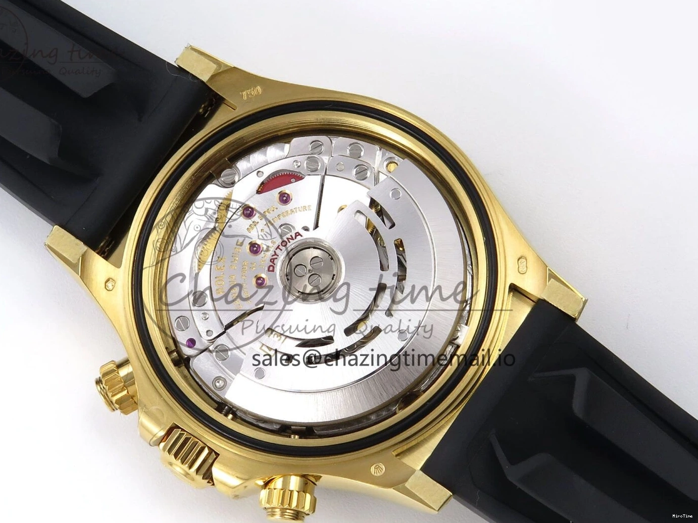 MiroTime 0901 Daytona 116518 VSF 1:1 Best Edition 904L Steel YG Dial on Oysterflex Strap DD Sustainable 1003